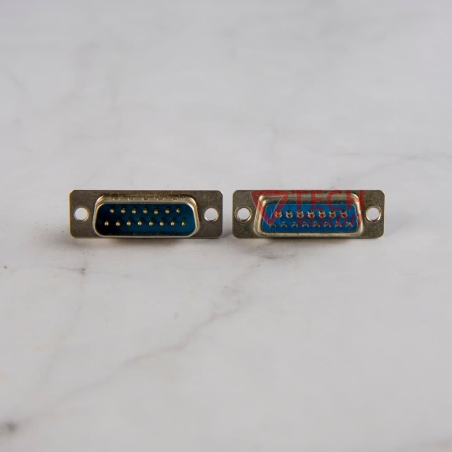 Connector DB 15Pin Male RS232 15 Pin DB15 Jack Konektor Jantan | Lazada ...