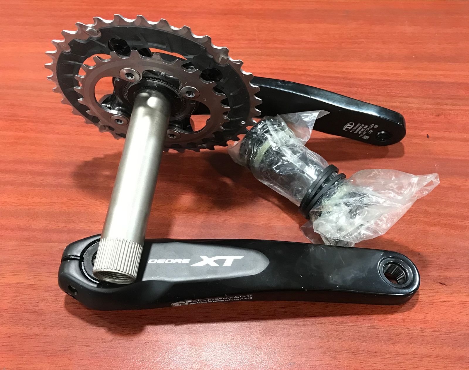 Crank Shimano Deore XT M8000 Crankset Double x 11 Speed 34/24T