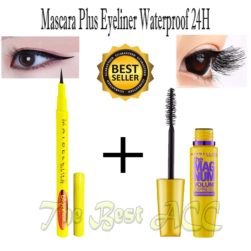 The Best ACC Paket Mascara Magnum Plus Eyeliner Spidol Waterproof 24H