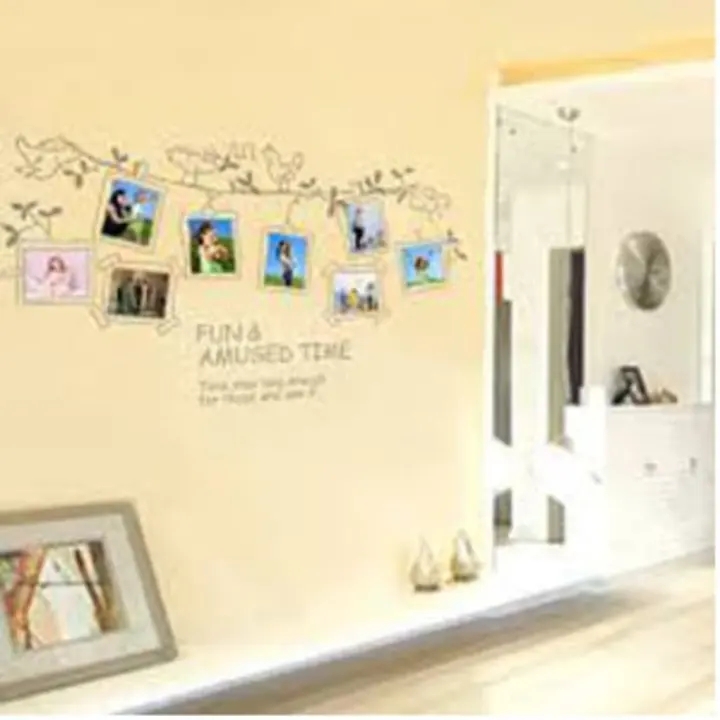 Wall Stiker 60x90 Trans Jm7143 Grey Frame Sedia Juga Frame Foto Dinding Family Frame Foto Dinding