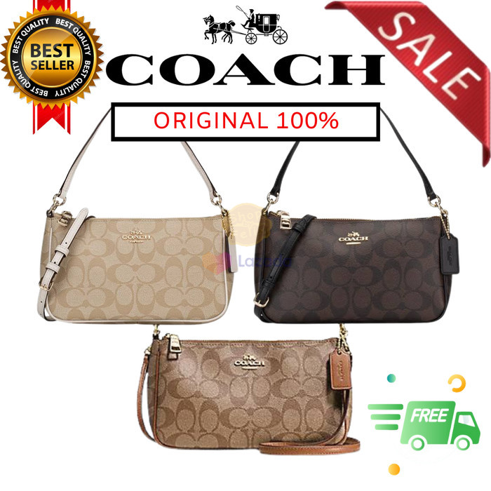 coach top handle sling bag