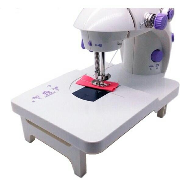 PROMO PAKET MESIN JAHIT MINI PORTABLE + MEJA / PAPAN EXTRA 202 (NEW VERSION)