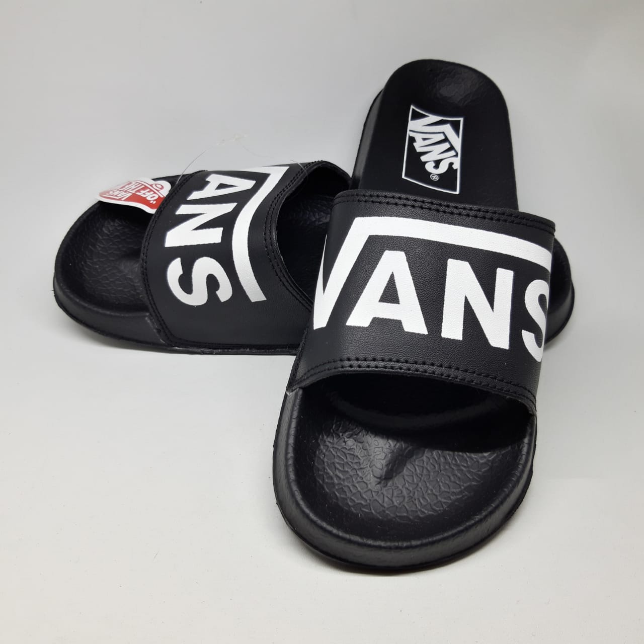 black slide vans