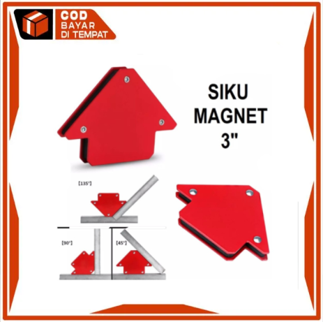 Klem Siku Las Magnet Inch Klem Siku Sudut Besi Lbs Penjepit Sudut Corner Siku Welding Holder