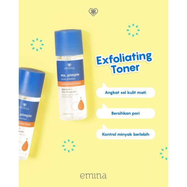 EMINA MS PIMPLE EXFOLIATING TONER 100 ml Lazada Indonesia