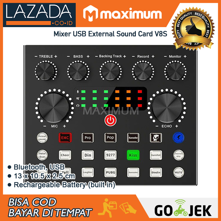 Mixer USB External Sound Card Bluetooth Amplifier Live Broadcast