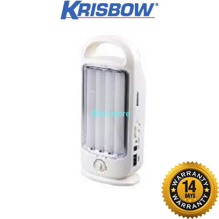 KRISBOW EMERGENCY LAMP 160 LED Teknologi Dimmer/ Lampu Darurat TERANG ...