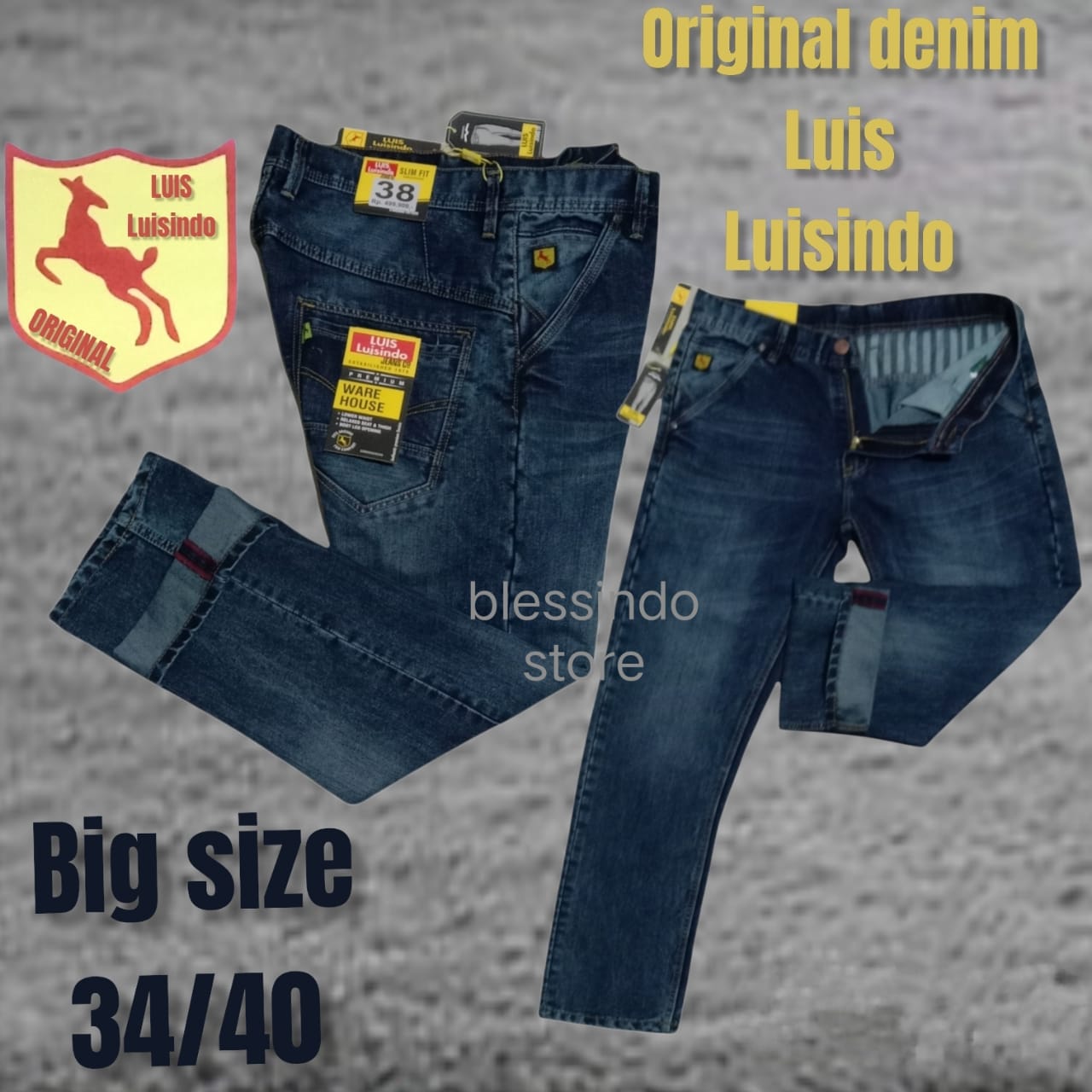 Jual Jeans Pria No 40 Terbaru - Jul 