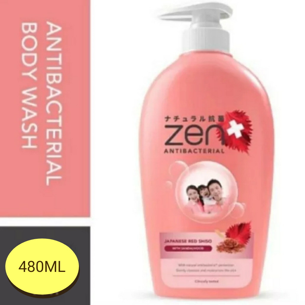 [ promo ]zen antibacterial body wash japanese red shiso with sandalwood