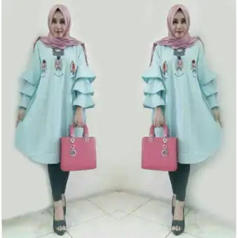 57+ Model Baju Korea Hijab HD Terbaru