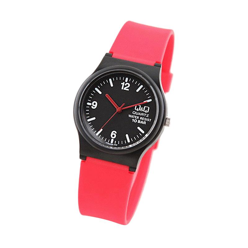 QQ QNQ Q&Q 46 jam tangan wanita jam tangan anak pria dan wanita sporty analog tali karet rubber strap