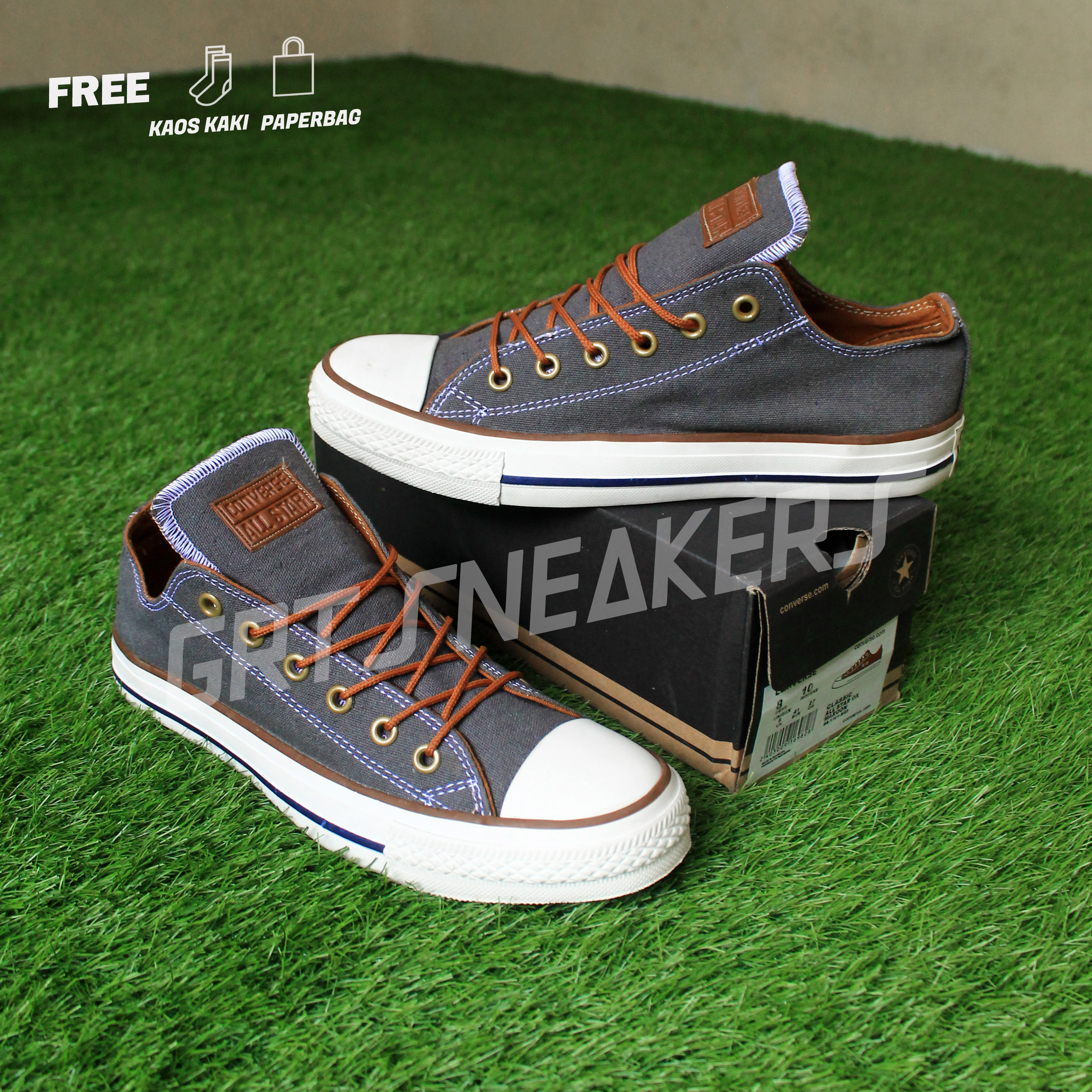 tan low top converse