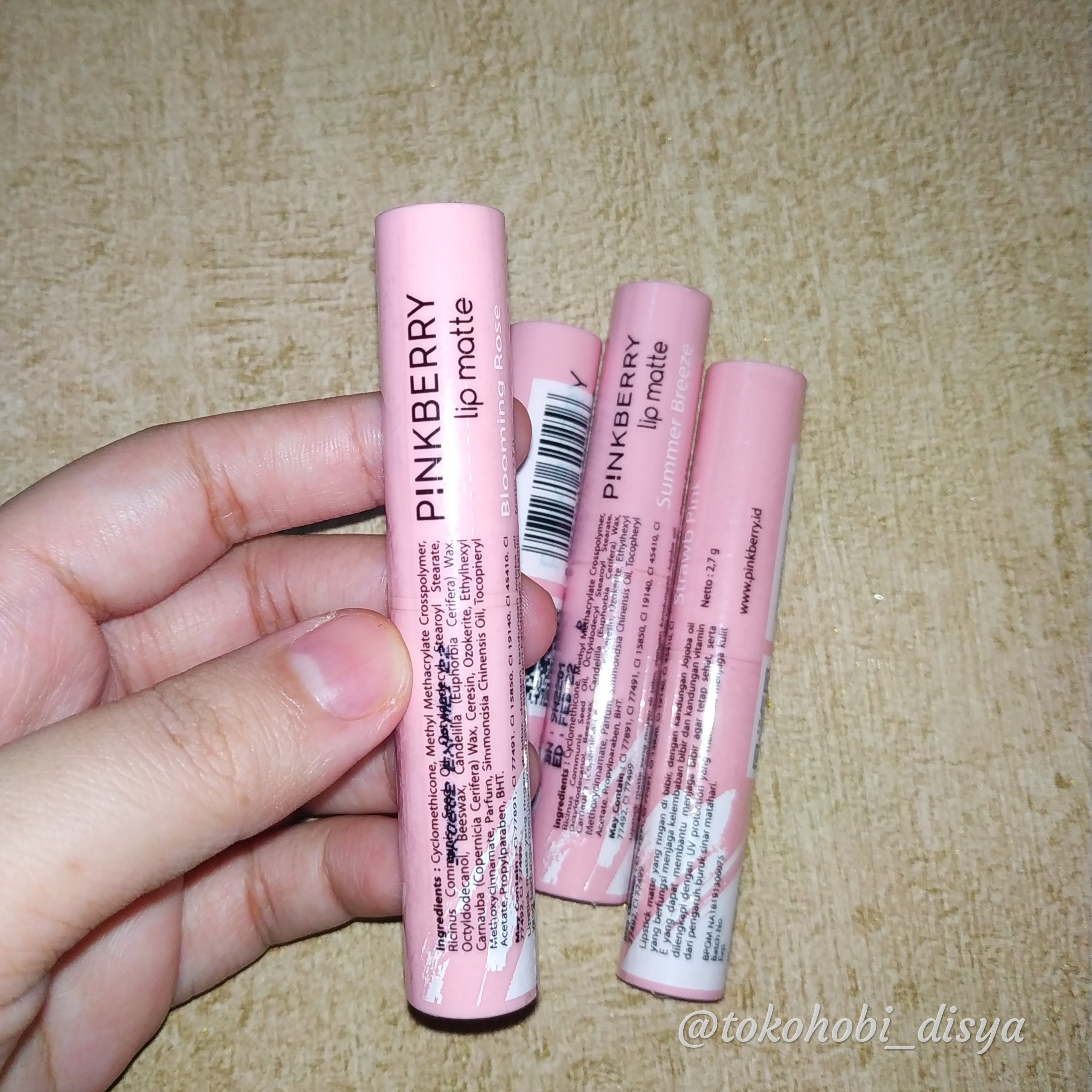 pinkberry lip matte charm pink