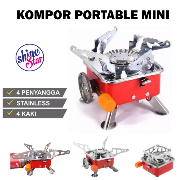 Shine starportable 1 stove/foldable mini camping stove/gas cylinder