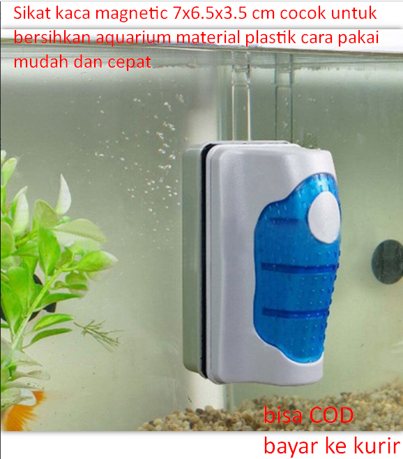 Sikat kaca 7x6.5x3.5 cm cocok untuk bersihkan aquarium