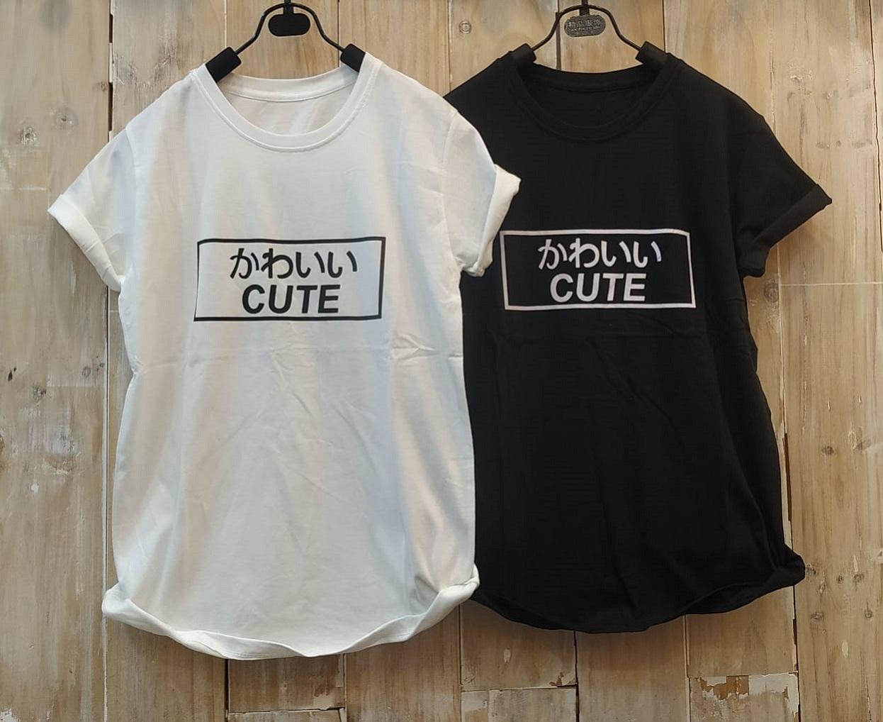 BajuReady - 17893 BAJU ATASAN KAOS TUMBLR TEE WANITA DEWASA LENGAN PENDEK MODIS TERBARU KEKINIAN GROSIR TERMURAH WARNA PUTIH HITAM CEWEK JAMAN NOW MASA KINI FASHION REMAJA TRENDY BAHAN COMBAD