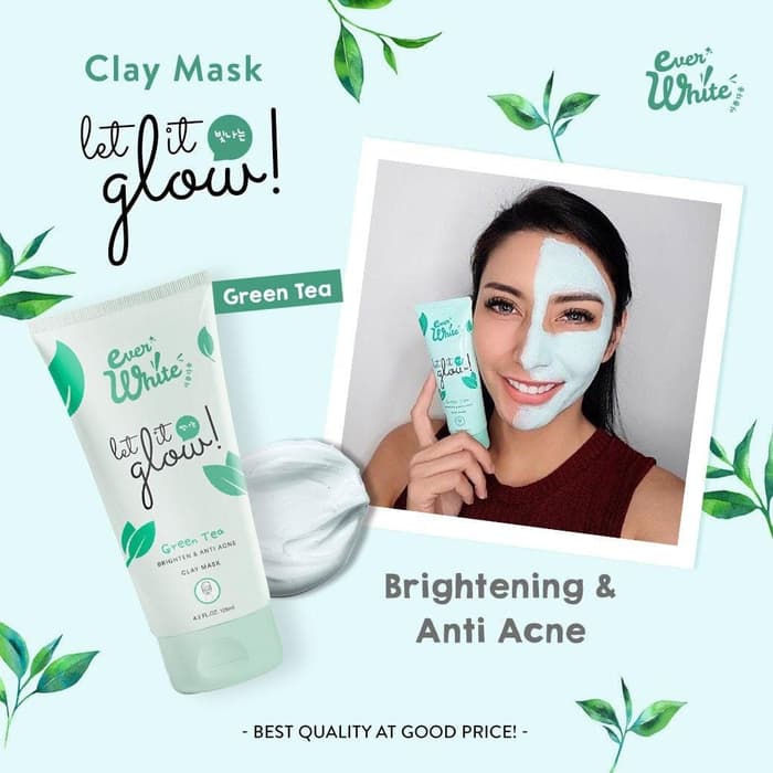 green tea clay mask dari everwhite