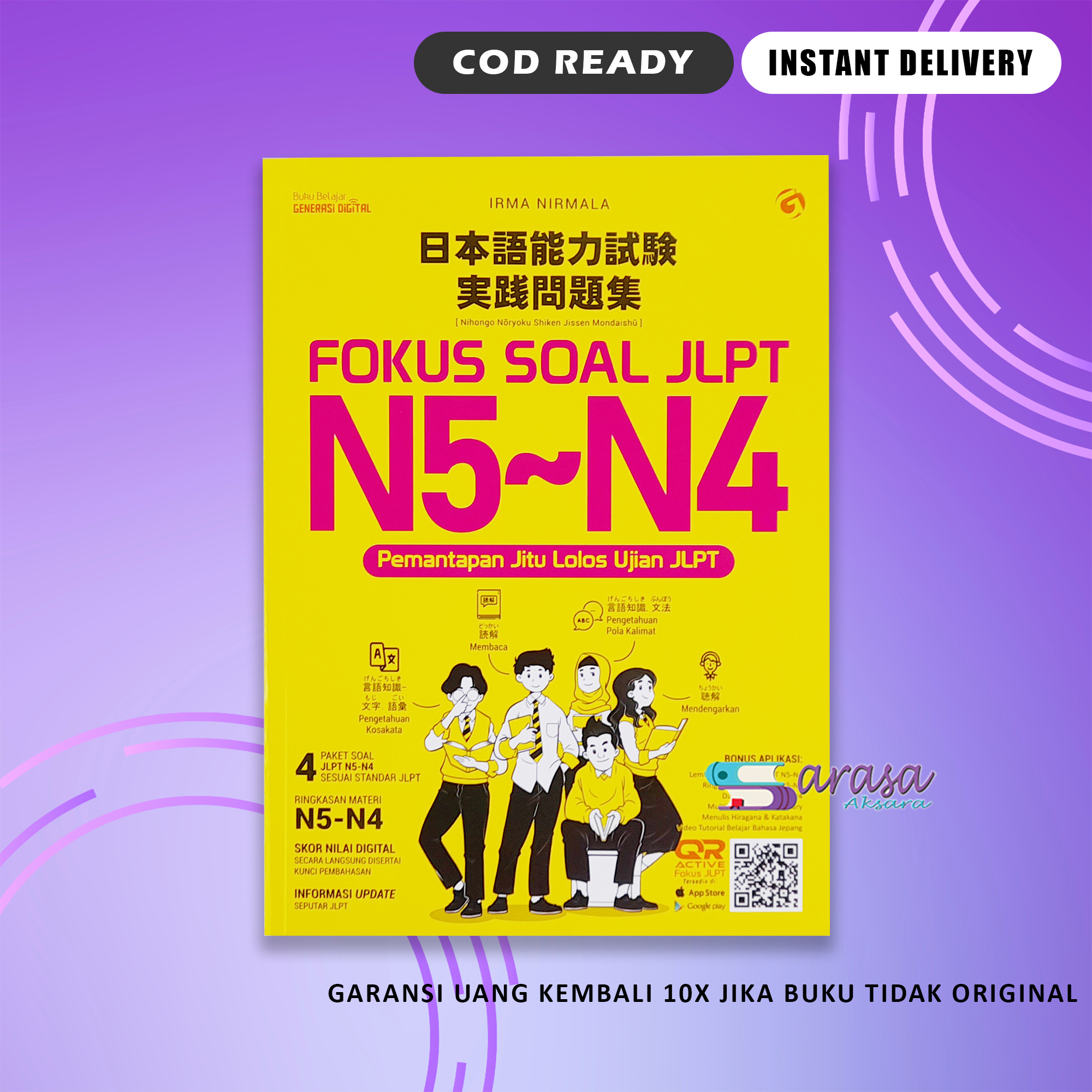 BUKU TES JLPT BUKU JLPT N5 &amp; NAT Q5 MEMAHAMI INTI SOAL DAN PEMBAHASAN ...
