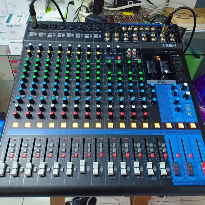 Audio Mixer Yamaha Mg 16 Xu Yamaha Mg16xu Mg 16xu 16 Channel Lazada Indonesia