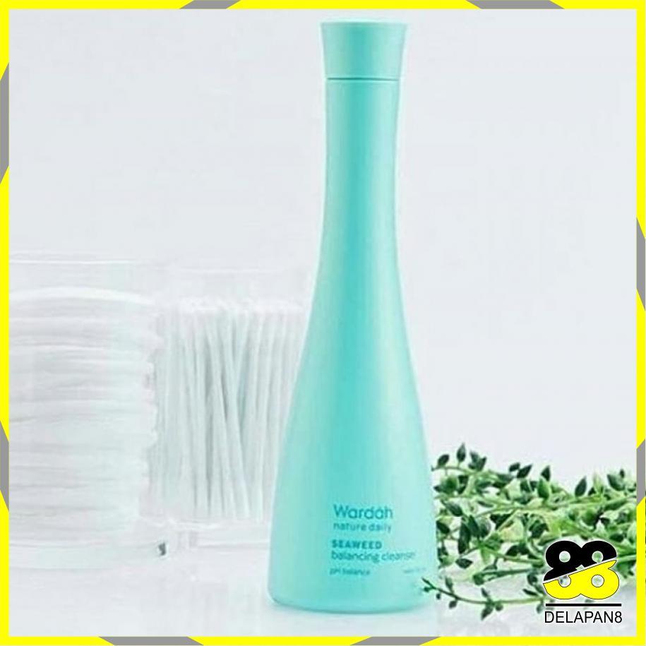 Pembersih Wardah Nature Daily Seaweed Balancing Cleanser 150 Ml, Produk Cleanser Kulit tampak lebih cerah dan kencang | 8D64155