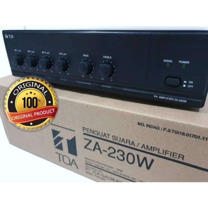 AMPLI TOA ZA 230 W(30WAT) ORIGINAL AMPLIFIER TOA ZA-230W / power TOA ZA