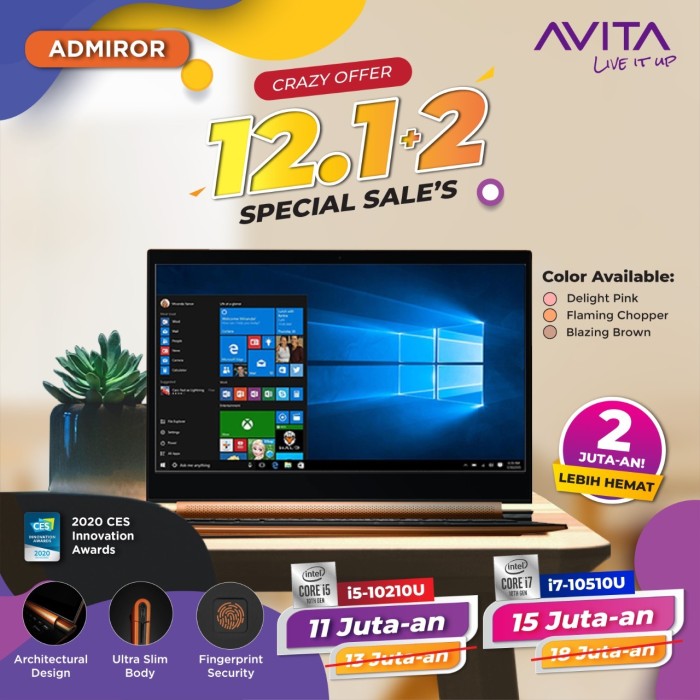 AVITA Laptop Admiror NS14A5IDF562 FC Intel Core i5 10210U 8GB