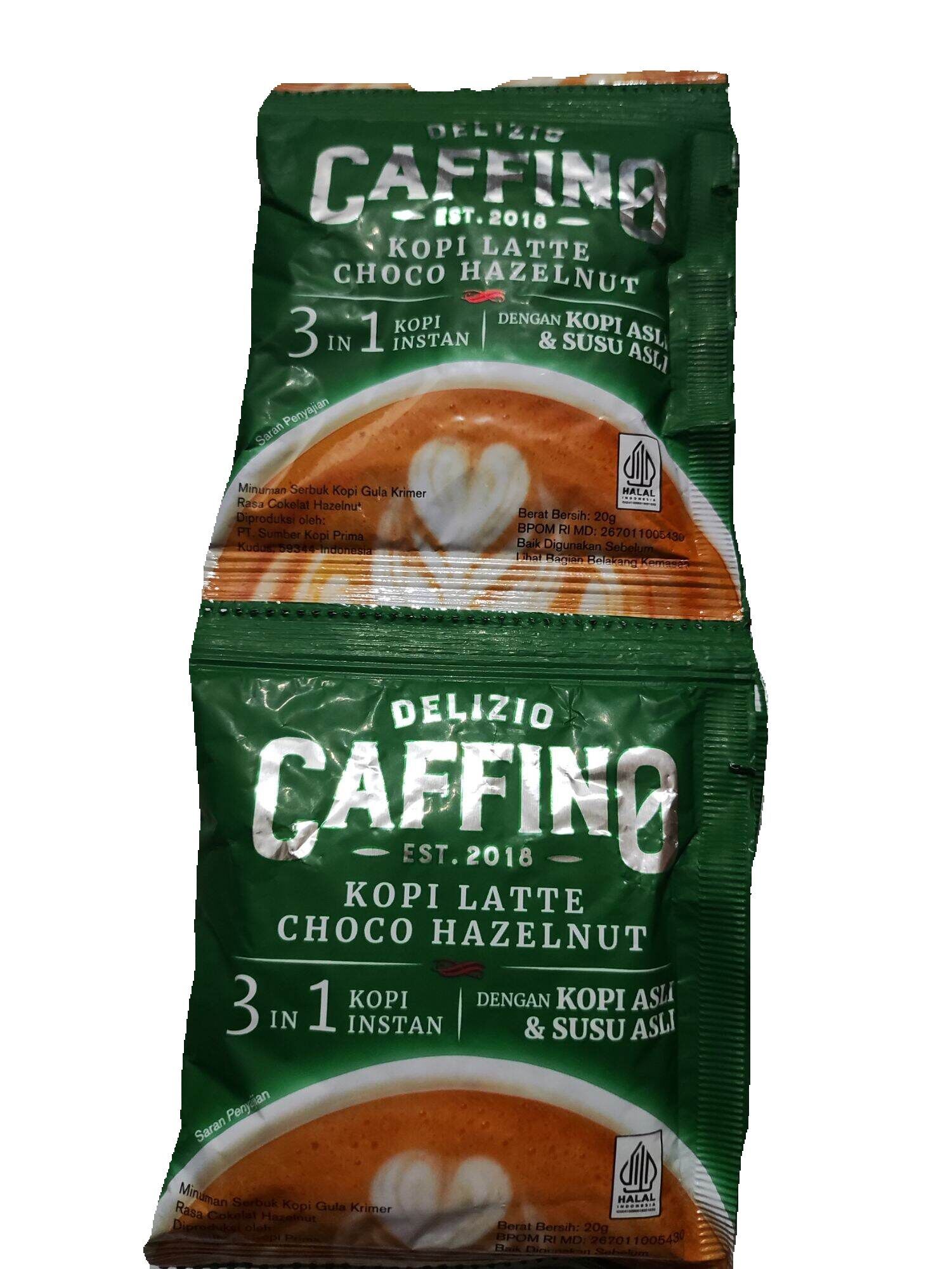 KOPI CAFFINO DELIZIO PREMIUM LATTE COCONUT 1 Renceng isi 10 Sachet ...