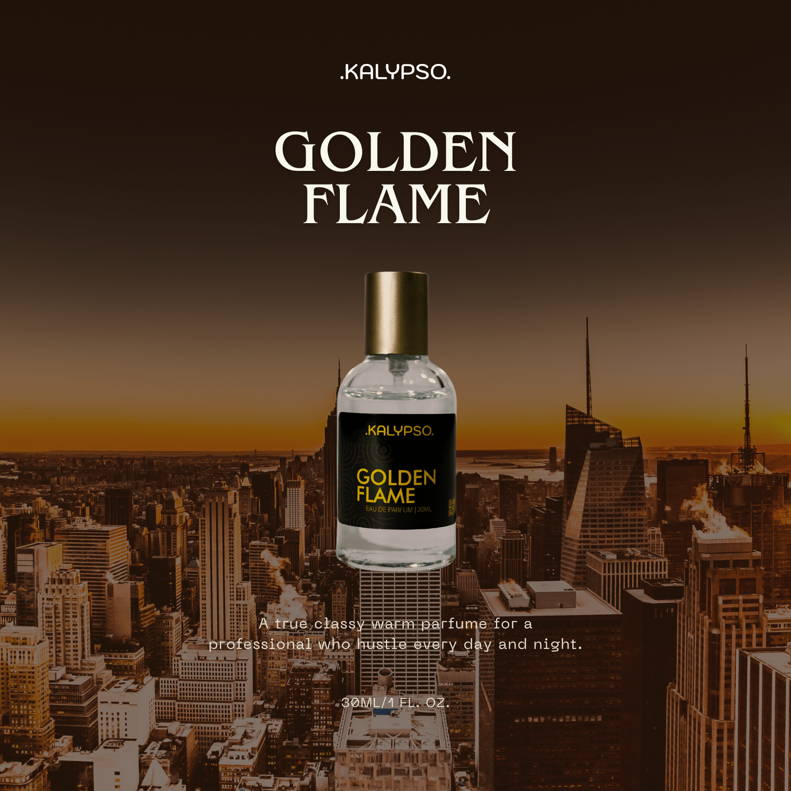 KALYPSO GOLDEN FLAME PARFUM Parfum Unisex Parfum Pria Wanita