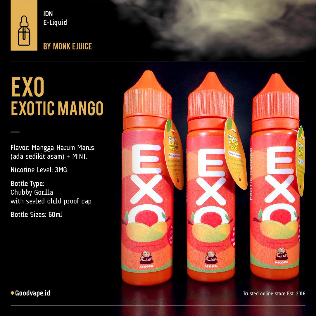 EXO - Exotic Mango 60ml  Liquid by Monk Ejuice 60ml