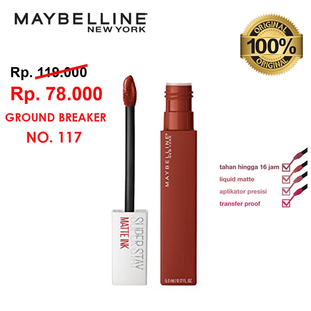 lipstik maybelline groundbreaker