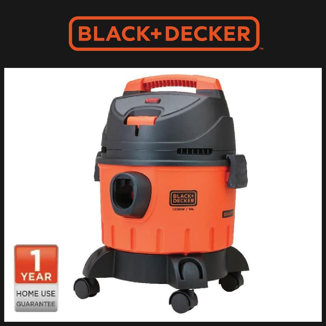 Black + Decker Vacuum Cleaner Wet & Dry 10L (BDWD10-B1)