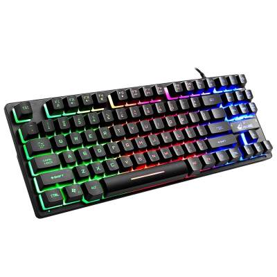 ดูภาพ ZIYOU LANG Wired 87 Key Gaming Keyboard Rgb Mix Backlight Luminous For Desktop Laptop Esports Games Feel Like Mechanical เพิ่มเติม ZIYOU LANG Wired 87 Key Gaming Keyboard Rgb Mix Backlight Luminous For Desktop Laptop Esports Games Feel Like Mechanical