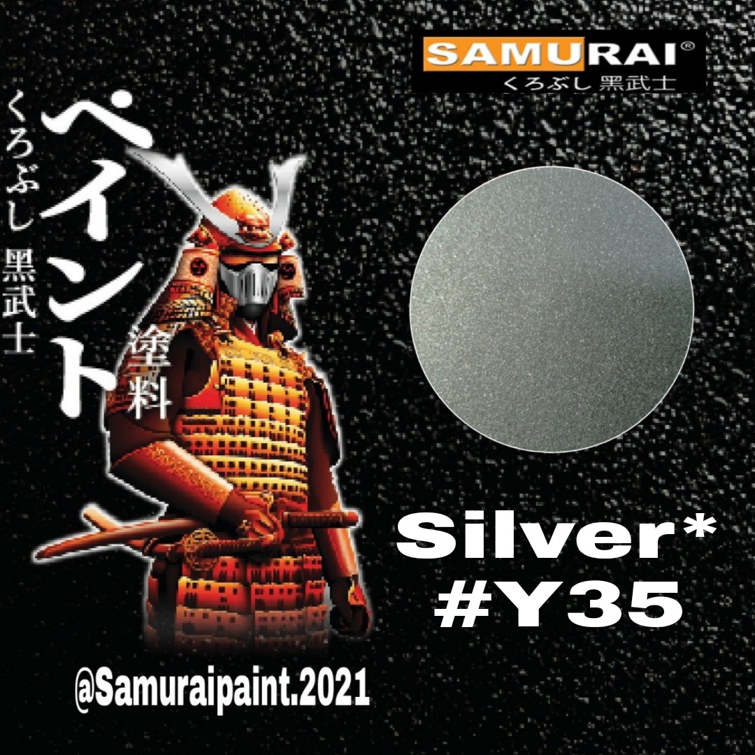 Samurai Paint Silver Y35 cat pilok warna silver perak samurai | Lazada