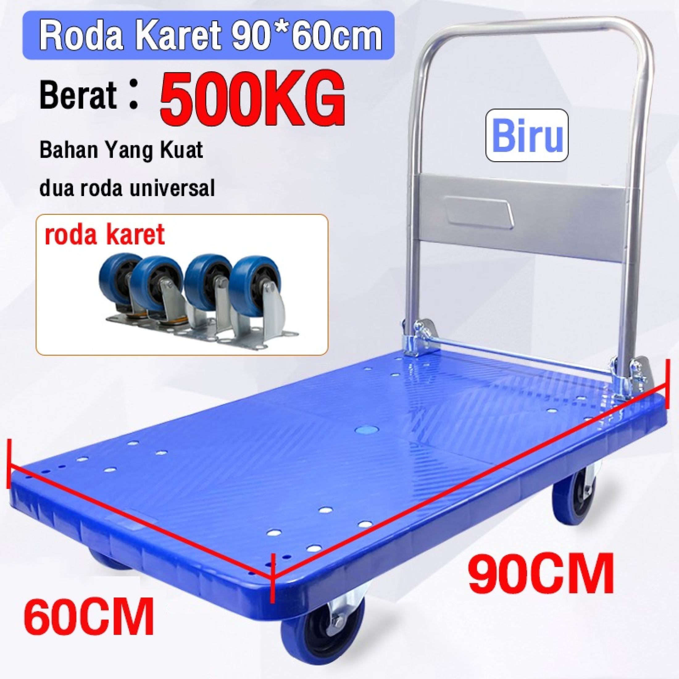 Reaim Troli Lipat Hand Truck max 500kg Trolly Barang Serbaguna Besi ...