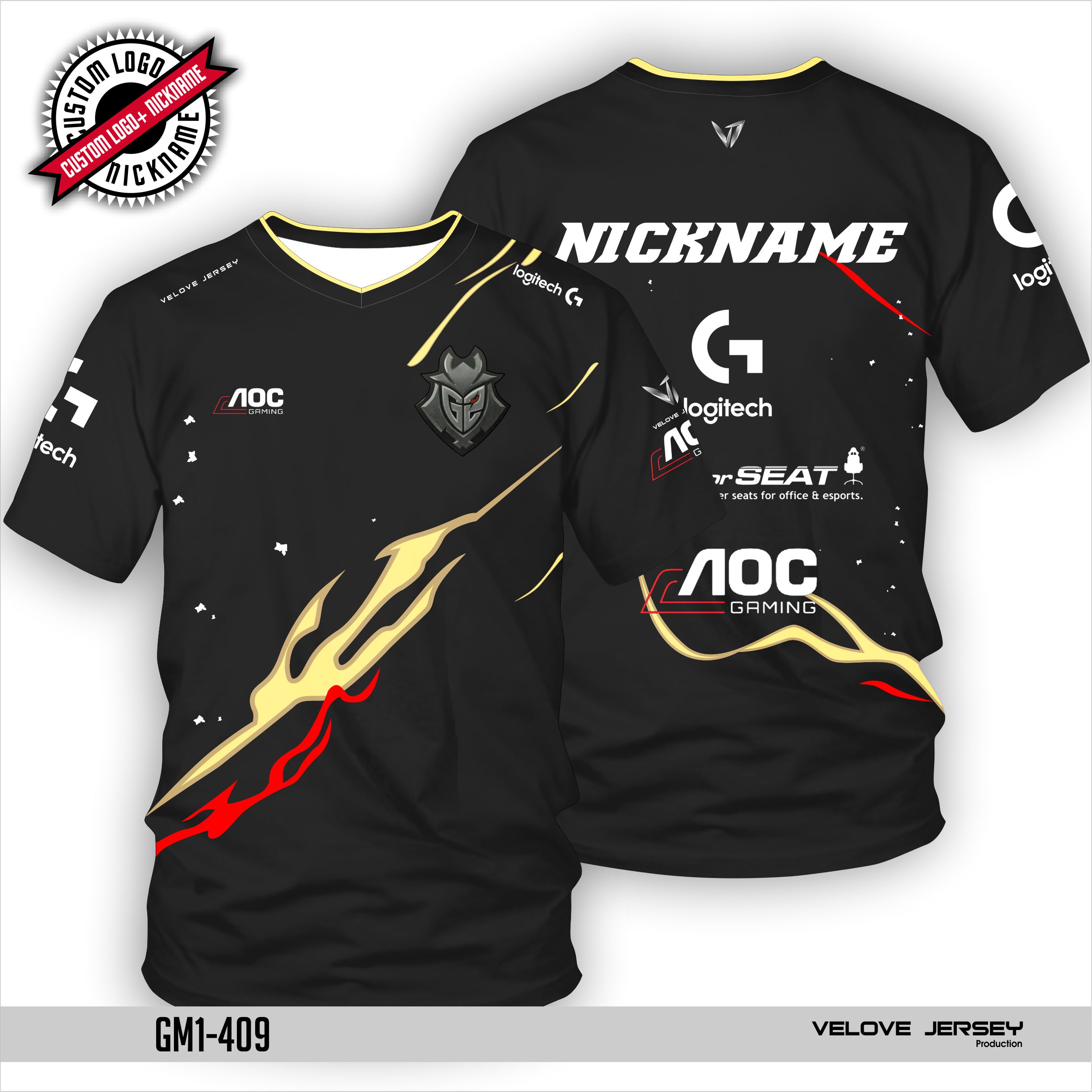 Logo Jersey Esports Custom Esports Apparel Jersey Esport Mobile