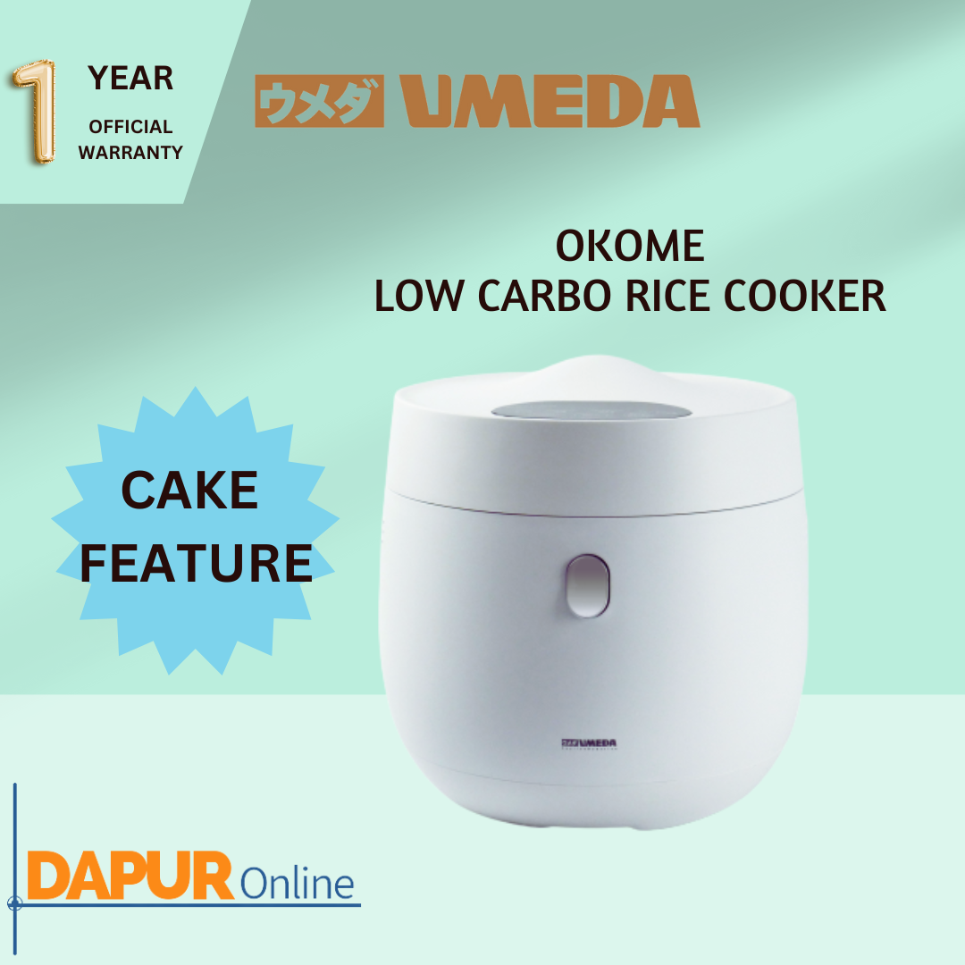 Umeda OKOME Low Sugar Smart Rice Cooker Low Carbo Low Watt Digital LED