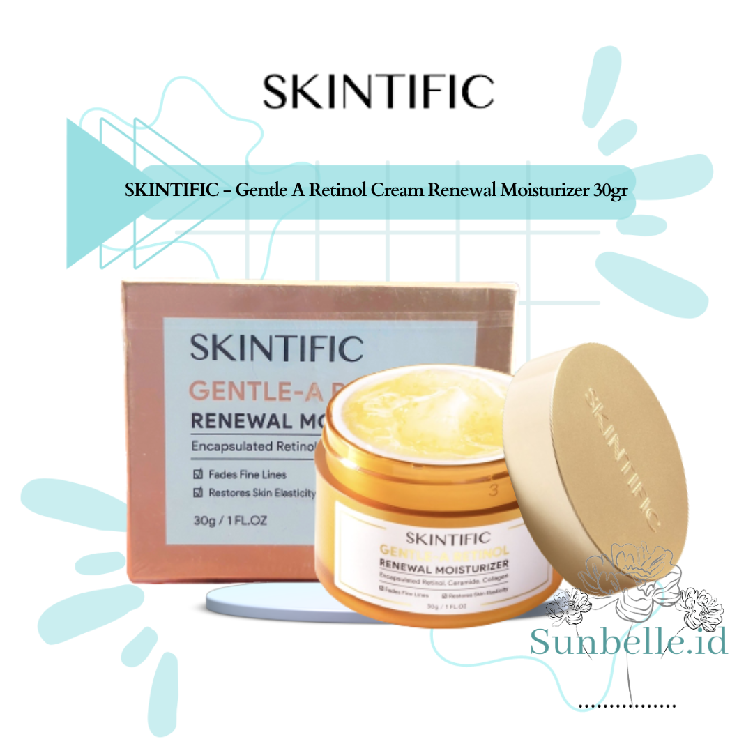 SKINTIFIC Gentle A Retinol Cream Renewal Moisturizer 30gr Lazada