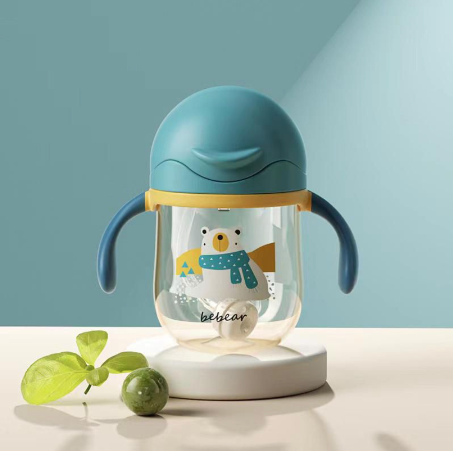 Botol Jerami Anak Minum Karakter Rabbit Bear Tutup Clip import Kartun ...