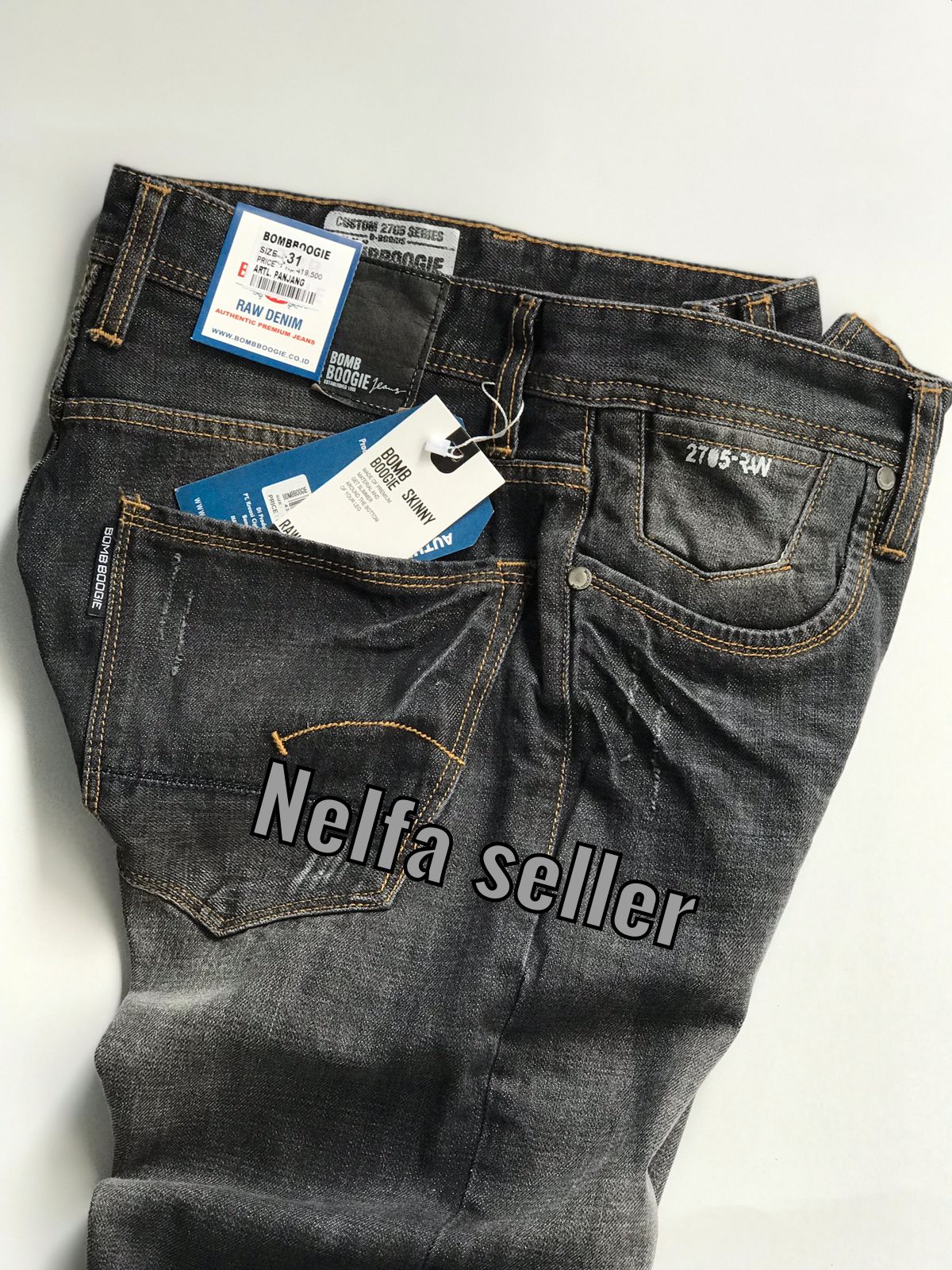 celana jeans bombogie pria original 
