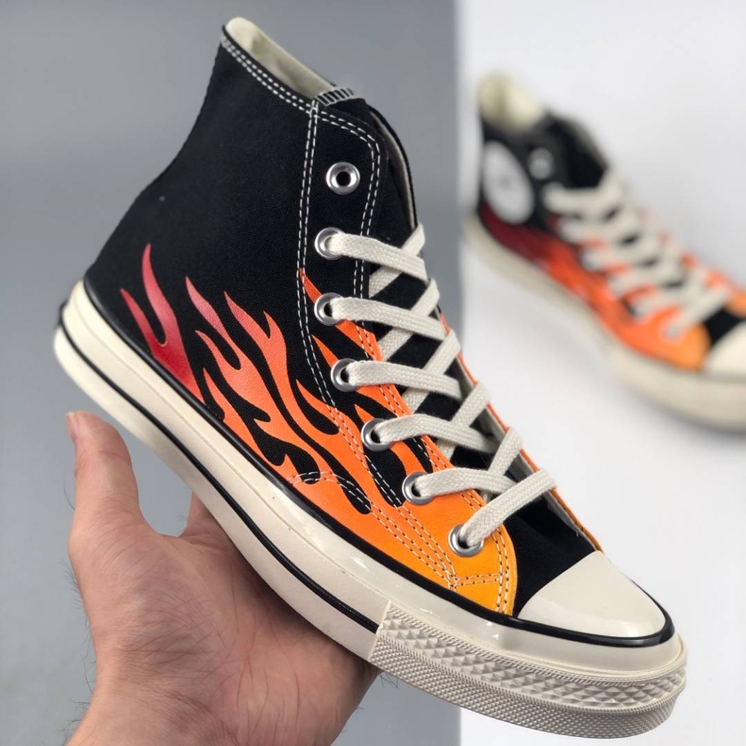 flame converse high tops