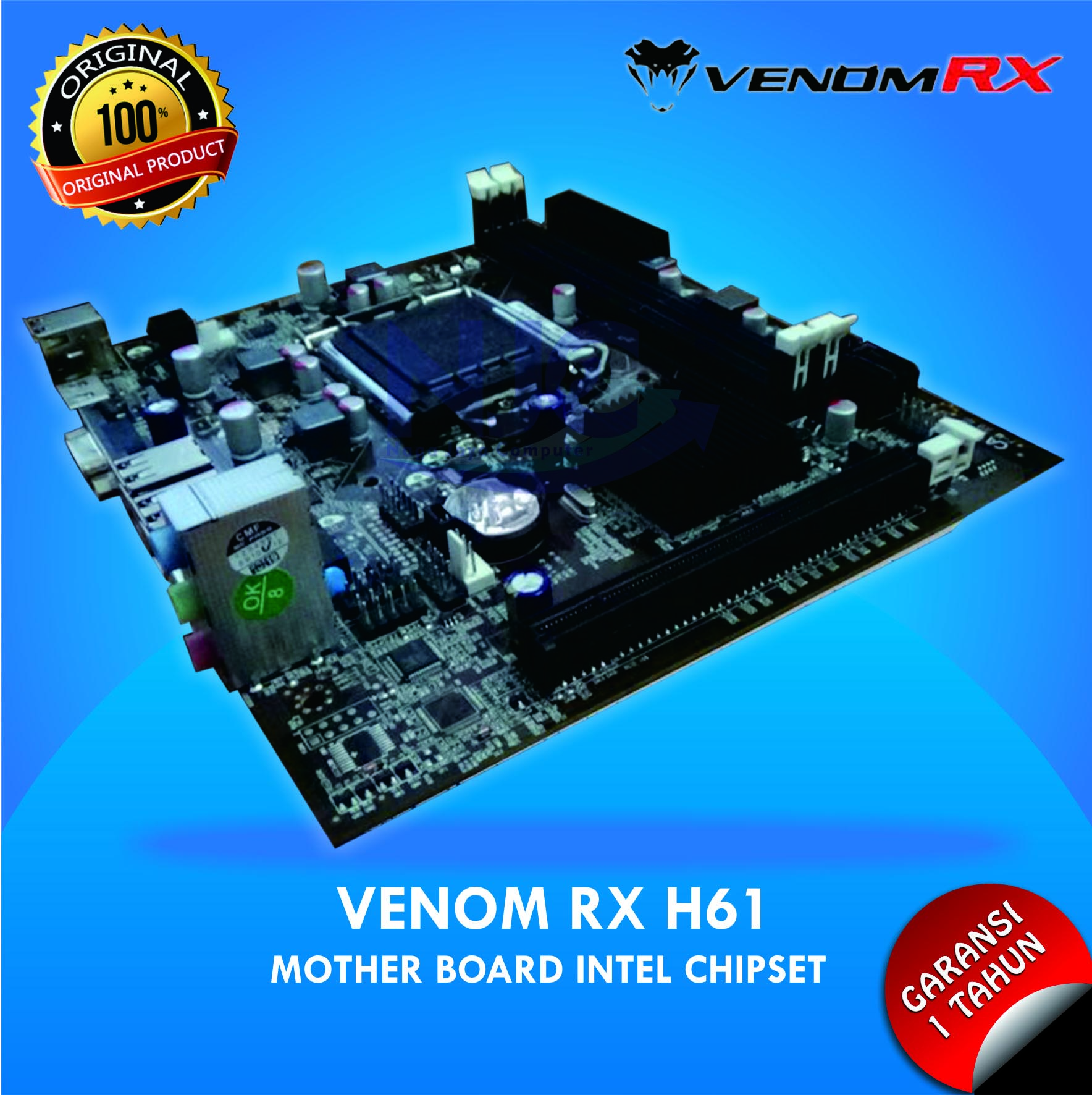 MOTHERBOARD VENOM RX INTEL H61 LGA 1155 Lazada Indonesia