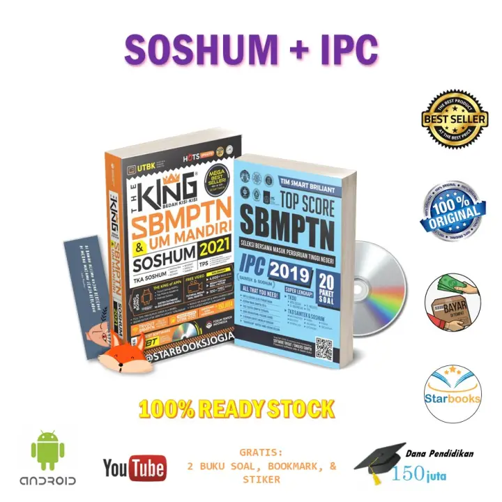 Paket The King Sbmptn Soshum 2021 Top Score Ipc Free Cd Forum Lazada Indonesia