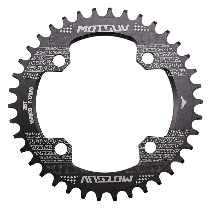 MOTSUV จักรยาน Crank 104BCD รอบ MTB Chainring จักรยาน Chainwheel จักรยานวงกลม Crankset จานเดี่ยว