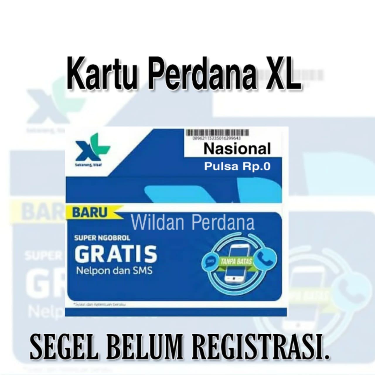 100Pcs PERDANA XL PULSA NOL SEGEL 2020