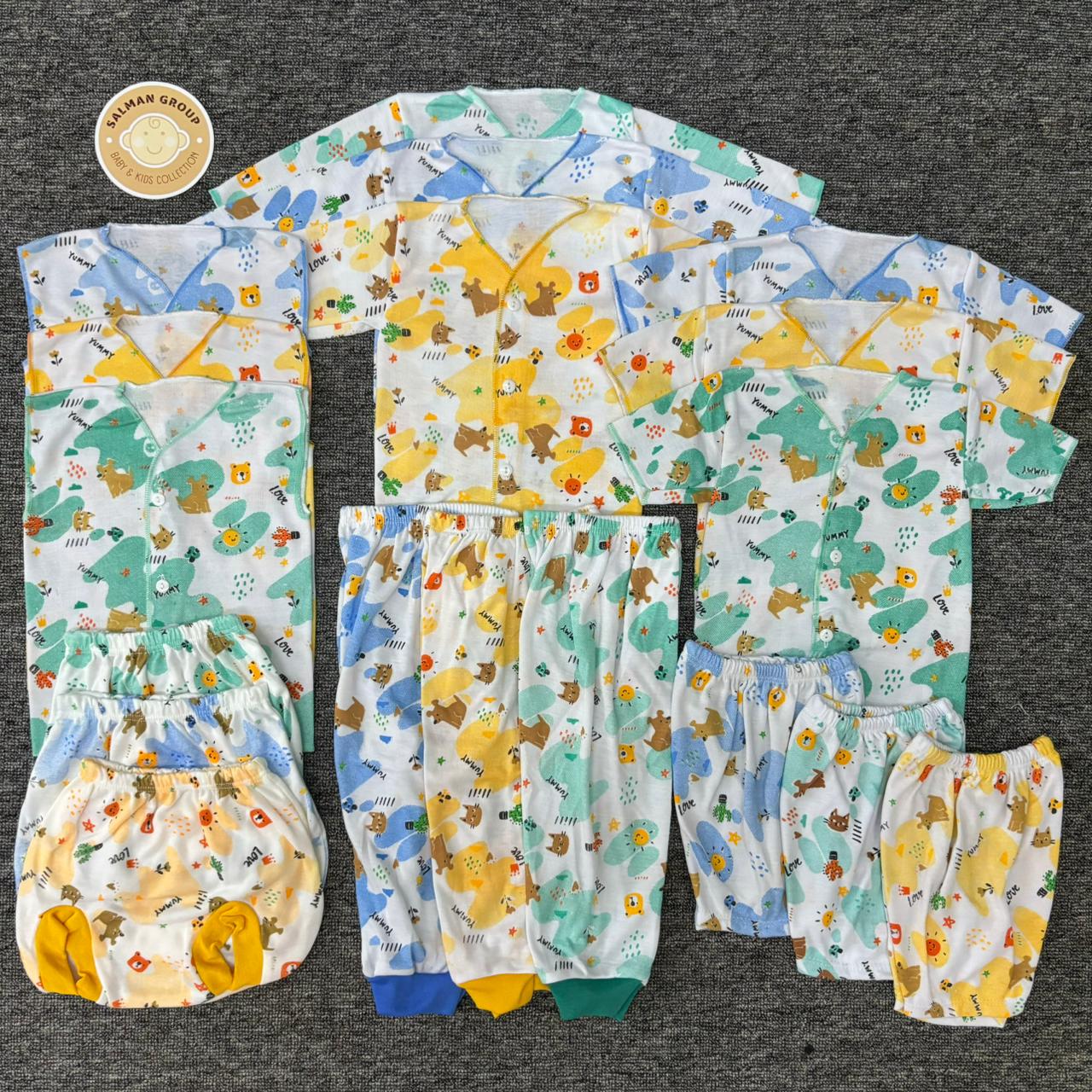 Paket 18 pcs Baju Bayi Baru Lahir Komplit Murah Laki Laki Perempuan