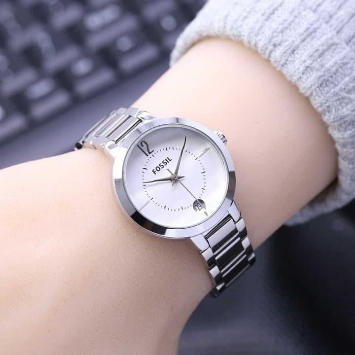 harga promo jam tangan fossil wanita tali rantai tanggal aktif