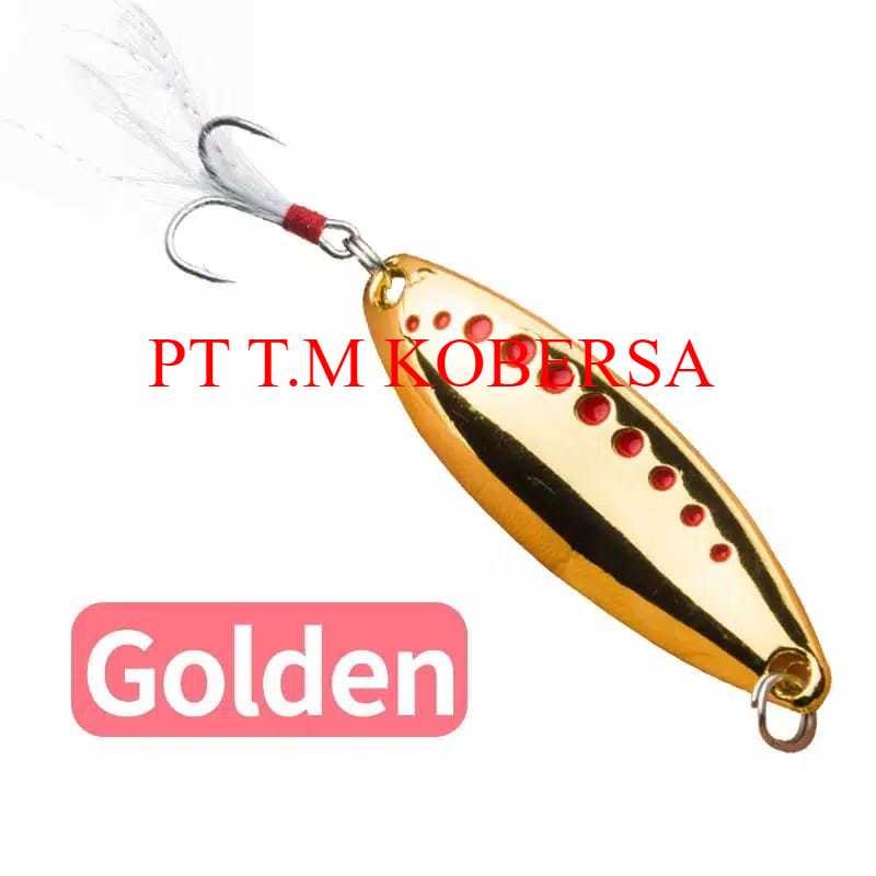 1Pc Umpan Pancing Ikan Metal Spoon Spinner Berbulu 10gr Swimbait Fishing  Lure