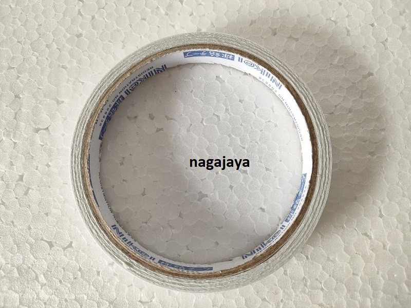 Double tape 12mm perekat dua sisi double tape putih tape 12mm Lazada