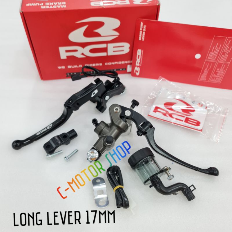 MASTER REM RCB S1 RADIAL LONG LEVER 17MM KANAN KIRI KOPLING UNIVERSAL Harga 111,999 rupiah*Gratis Ongkir