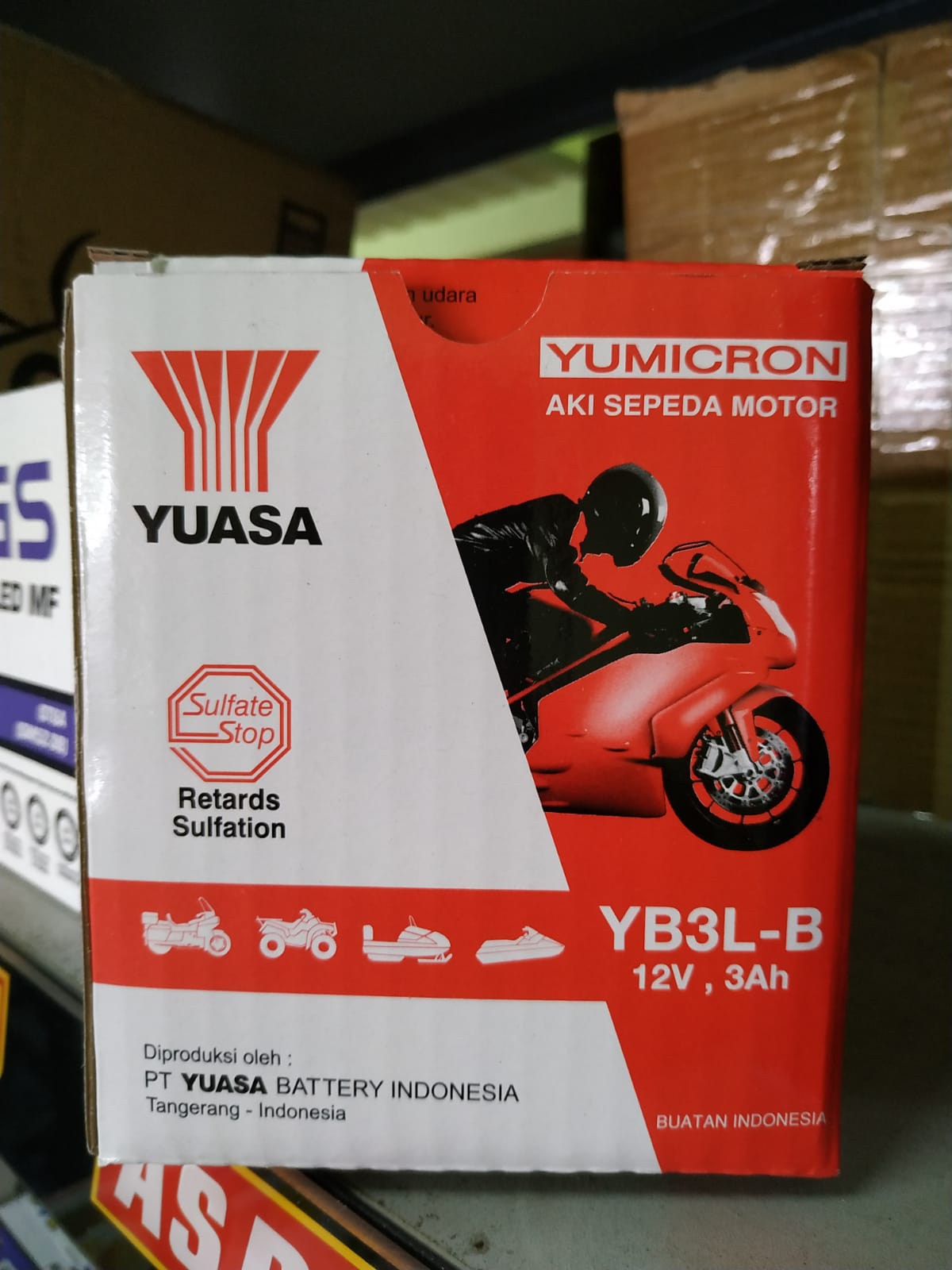 Yuasa YB3L Kit Aki. Basah RX King, Ninja R, Satria 2 Tak | Lazada Indonesia